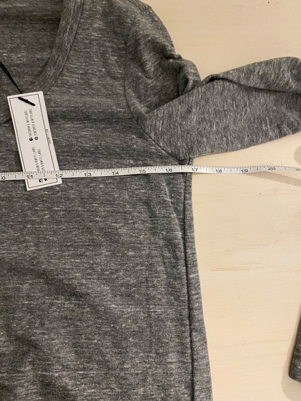 NWT NYTT Gray Asymmetric V-Neck Jersey Dress - Picture 10 of 10